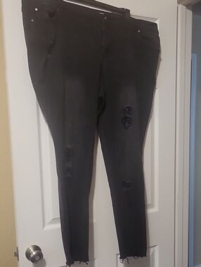 Cato Black Skinny Distressed Jeans